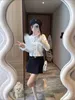 Designer Women's Sweaters Miu Family Small Fragrant Wind White Soft Glutinous Sweater Female Autumn and Winter Lazy Wind Milk Fufu Knitted Cardigan Coat New J7CP