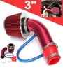 Filtre d'admission d'air froid universel pour voiture, Kit d'induction en aluminium, système de tuyau, Red9809786