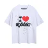 Herr t-shirts spindel skjorta herr designers skjortor toppar man mode lyxiga kläder sp5der shorts hylsa kläder sommar lös tshirtsryww