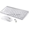 Klawiatury 2,4 GHz Ultra-cienkie klawiaturę bezprzewodową i myszy z zestawem klawiatury odbiornika USB dla Apple PC WindowsXP/7/8/10 J240117