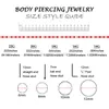 925 Sterling Sliver Nose Stud Fashion Gift for Women Crystal Nariz Jewelry 20pcs/Pack 240117