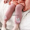 Leggings collant a maglia per bambine collant cartoon baby autunno inverno collant moda 2022 collant per ragazze simpatiche bambina ff età per 6m-3t h240508