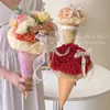 10 pezzi scatola di fiori per gelato scatola di imballaggio per rose bouquet portatile confezione regalo confezione regalo negozio di fiori matrimonio regalo di San Valentino 240117