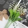 Dekorativa blommor Simulerade Lily of the Valley Fake Flower Bouquetwedding Home Decoration Bouquetartificial Bell Flowerpography Props