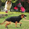 4pcsset spor köpek ayakkabıları büyük köpekler için evcil hayvan açık yağmur botları kaymaz köpek sporcuları supoof aksesuarları 240117