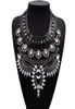 Luxury Flower Bib Crystal Necklace Boho Collar Necklace for Women Costume Jewelry Christmas Gift 1Pc 4 Colors5906522