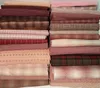 30Pcs Pink Red Beige Black Colors Japanese Yarn-dyed Fabric DIY Handmade Patchwork Fabric 100% Cotton Cloth Bundle 20x20cm 240116