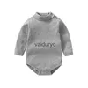 Sets Winter Baby Boy Bodysuits Turtleneck Solid Bodysuit for Toddlers Long Sleeve Cotton Come Newborn Twin Baby Clothing Jumpsuit H240508