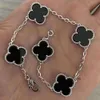 Designer Jewelry Cleef Van Four Leaf Clover Bracelet Van Clover Bracelet Designer Clovers Bracelet Luxury 18k Clover Pearl 4 Leaf Gold Laser Brand Bangle Earrings Ch