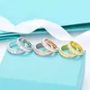 Ring Tiff Designer Kobiety Najwyższej jakości z oryginalnymi pierścieniami pudełkami Pink Pierścień z szterlingiem Diamonds 18K Rose Gold T dla mężczyzn i kobiet