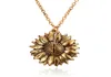 Модное женское ожерелье-свитер-цепочка с открытым медальоном «Ты мое солнечное кулон» Ожерелье из смолы с цветочным узором для девочек в подарок Jewelry3992792