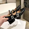 High quality Designer Womens High Heels Luxury Dinner Leather Sandals Fashion Design Casual Muller Shoes Office Girl Bar Shoes for ladys triangle heel YMPR