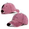 Bollmössor Vintage Ponytail Baseball Cap Kvinnor Justerbar snapback -hatt Ejressad Summer Cap Woman Sunhat YQ240117