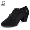 Chaussures de danse latine femme Salsa chaussures de danse de salon femmes pratique chaussures de danse talon moyen dames moderne Jazz danse baskets 240116