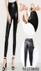 Damer High midje Stretchfit Faux Leather Pencil Pants Leggings Form Slimming Stor Elasticitet Byxa Skinny Training Trouser1896842