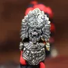 رئيس Skull Head Brass Buckle EDC Outdoor DIY المنسوجة باراكورد البقاء على قيد الحياة إكسسوارات عتيقة المظلة حبل الحبل الحبل 240117