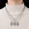 Hänge halsband mode vän halsband för kvinnor justerbar geometrisk hjärta choker runda mynt skikt kedje party smycken gåva