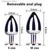 Autres articles de beauté de santé Plug anal avec vraie queue de renard pour femme séparable Cosplay Butt Plug Anal Masturbateur adulte homme couple féminin Q240117