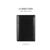 Yiwi Black A4 B5 A5 A6 A7 100% prawdziwy skórzany notatnik bizneobalny Planner ręcznie robany program