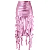 Skirts Women's Glitter Pleated Slim Fit Hip Wrap Skirt Womens Denim Leather Mini Tulle For Women