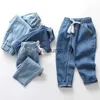 Jeans Lawadka Summer Kids Boys Girls Girls Jeans Pants Cotton Children Boy Girl Girl Benim Età di alta qualità per 2-10 anni H240508