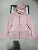 Womens Sweaters Winter loro Water Ripple Cashmere Pink White Gray Hooded Cardigan piana