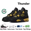 Jumpman 4 4s Mens Basketball Shoes Chrome Black Cat White Thunder Blue Shallow Bred Reimagined Medium Olive Vivid Sulfur Guava Men Women Trainers Sports Sneakers