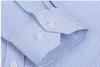 Kwaliteit Plus Maat S tot 8xl Formele overhemden voor mannen Gestreept Lange mouwen Strijkvrij Slim Fit Overhemden Twill Sociale herenkleding 240117