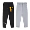 2024 VLONES FUJIWARA HIROSHI CO-BRANDED LIGHTNING SWEATPANTS FRIENDS TERRY CARICOR PANTS春/夏の弾性ズボン