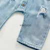 Pullover Spring Autunno neonato per bambini Ni bambini Giovani pagliaccio a maniche lunghe in denim abiti da arrampicata per neonati Vengono vestiti di moda H240508