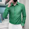 Marke Kleidung männer Langarm Casual Business Kleid Shirts Männlichen Sommer Spitze aushöhlen Nachtclub Mode Shirts S-4XL 240117