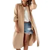 Women's Blouses Loose Fit Shirt Dress Stylish Single-breasted Coat Mid Length Casual Commute Blouse/cardigan For Fall