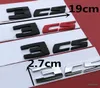 Emblème de numéro de lettre pour CS M2cs M3cs M4cs style de voiture réaménagement du couvercle de coffre arrière autocollant d'insigne Chrome brillant noir mat rouge8774134