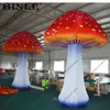 5M Party Zaopatrzenie w żywy kolorowy gigantyczny nadmuchiwany grzyb z światłami LED na festiwal na świeżym powietrzu 240116