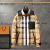 Mäns designer Burberise Down Jacka Parkas Coat Luxury Fashion Winter Mens and Womens Puffer Jackets Letter Plaid Ladies Classic Warm Top Jacket 244