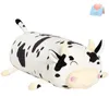 48 cm vaca muñeca larga almohadas suaves juguetes de peluche lindo blanco PP almohadas de algodón animales de peluche sofá cojín para el hogar para niñas niños 240117