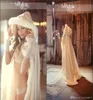 Cheap Hooded Bridal Cape White Ivory Wedding Cloaks Faux Fur For Winter Evening Wedding Bridal Jacket Wraps Long Floor Length 2391980