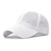 Top Caps Havalandırma Beyzbol Kapağı Tırmanma Örgü Şapka Açık Hava Sporları Ekle Sert astar Değiştirilmemiş Net Güneş Yaz