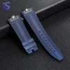 7mm Senior FKM Fluorine Rubber Watchband For 4500V 5500V 7900 Watch Strap VC Convex mouth Accessories 240116