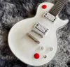 カスタム標準のエレクトリックギターキルスイッチバックヘッドスタイルギター24フレットアルパインホワイトカラーギター