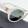 تصميم أزياء جديد شكل بيضاوي النظارات الشمسية 40271s خلات إطار لوح بسيط وحديث على نمط الشارع في الهواء الطلق UV400 نظارات الحماية