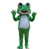 Frog Maskot Kostüm Karikatür Karakter Kıyafetleri Cadılar Bayramı Noel Fantezi Parti Elbise Yetişkin Boyutu Doğum Günü Açık Kıyafet Takım