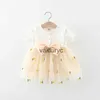 Mädchenkleider 0-36m Babykleider für Mädchen Sommer Kurzarm Baby ein Stück Kleid Baumwolle Spitze Kleinkind Kleidung Geburtstagsfeier Kleidung H240508