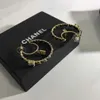 Mode Ohrstecker Für Frauen Luxus Charme Creolen Gold F Hoops Marke Designer Schmuck diamant ohrring männer Silber Elegante Aretes armband halskette G2206211XQ