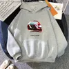 Sweat à capuche F1 Charles Leclerc, sweat-shirt surdimensionné à capuche Y2k, vêtements de jeux imprimés de dessins animés pour hommes et femmes, haut polaire à manches longues