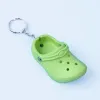 لطيف 3D Mini Eva Beach Hole Little Shoe Keychain Girl Girl Accessories Decoration Keyring Floating Key Chain 0117