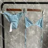 Maiô de veludo para mulheres moda carta impressão roupa de banho praia monokini designer biquini conjunto verão roupas de natação