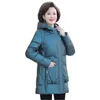 Korki damskie płaszcze modne jasny kolor kurtki Zima zagęszona wyściełana długość długości dla kobiet
