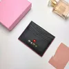 Brand Hearts Card Holders Girl Card Bag Ultra Thin Wallet Pink Sweet Cover for Women