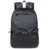 Backpack Waterproof Men Oxford Black Leisure College 15,6 -calowy laptop